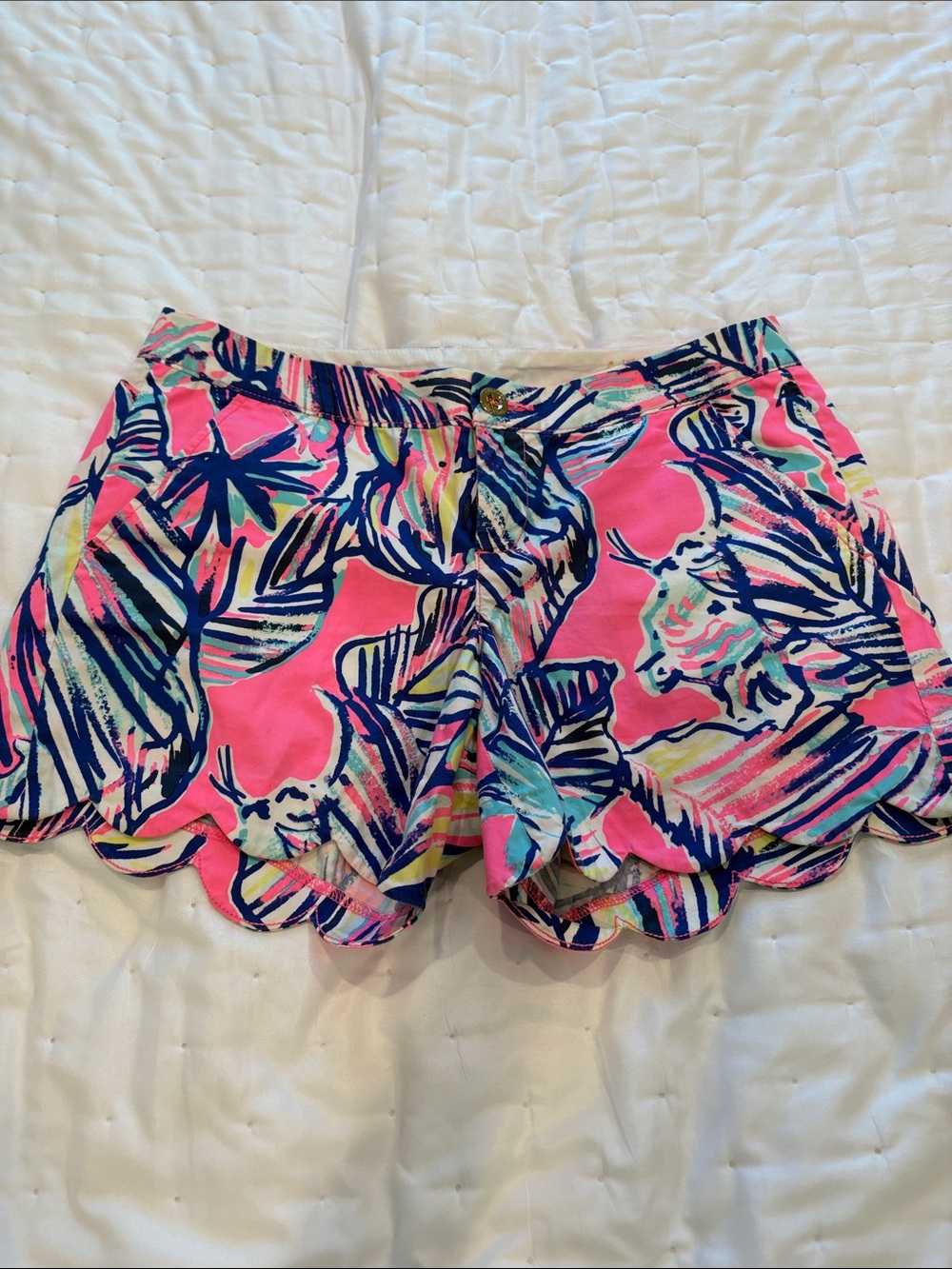 Lily Pulitzer colorful shorts.